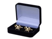 manžetové knoflíčky HASIČI 3D helma, zlaté