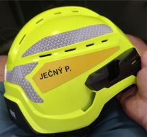 samolepky reflexní na přilbu Gallet F2 XR s potiskem (1)
