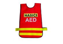 vesta výstražná se znakem AED