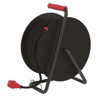 navíjecí buben - rozvaděč 4× 230V, 50m, průřez vodiče 2,5mm2, IP44, neopren (5)