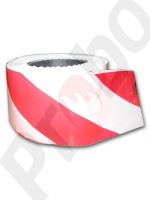 fóliová zábrana červeno-bílé pruhy 500m x 75mm