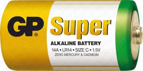 baterie GP super alkaline LR 14 malé mono