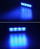 světlo zábleskové přídavné LTF 2-LED4 12/24V modré ECE R10