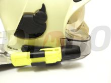 držák svítilny UK4 AA na přilbu Gallet F1 SF a  F1 XF s průřezem