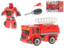 autíčko hasičské robot 2v1 - hračka