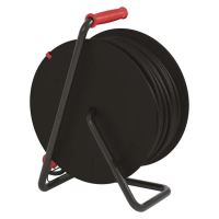navíjecí buben - rozvaděč 4× 230V, 50m, průřez vodiče 2,5mm2, IP44, neopren (4)