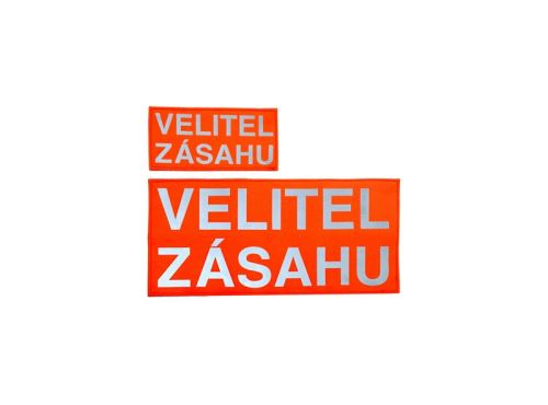 nápis - náhradní nápisy na suchý zip k výstražné vestě s kapsami