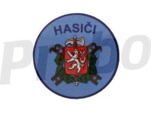 samolepka se znakem SDH a nápisem HASIČI, kulatá, 5cm